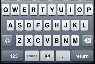 UIKeyboardTypeEmailAddress
