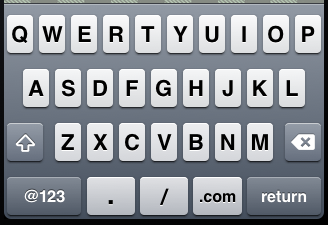 UIKeyboardTypeURL